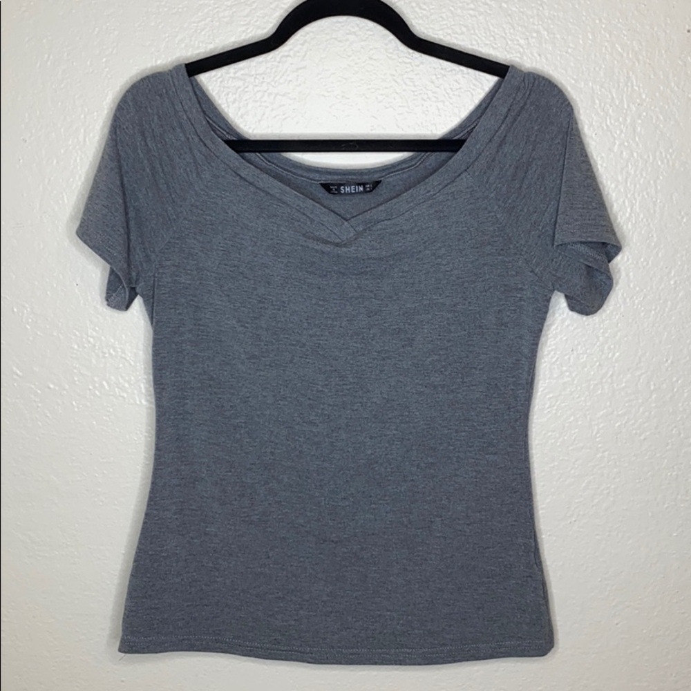Off shoulder top.